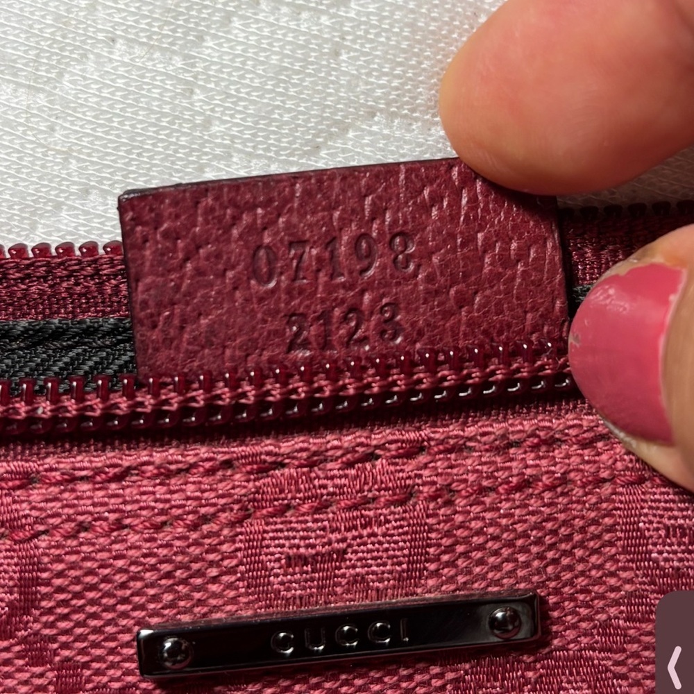 Gucci Red Cosmetic Bag with GG Monogram - Picture 4 of 4